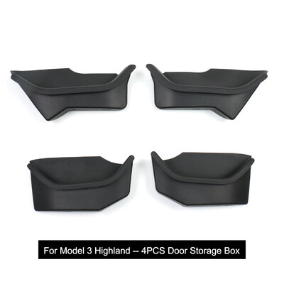 Tesla Model 3 Highalnd 2023-2024 Ajtó tárolódobozhoz Ajtó Szőnyeg Ajtó Szőnyeg oldalsó TPE szőnyegekhez Vízálló gumi teljes burkolat
