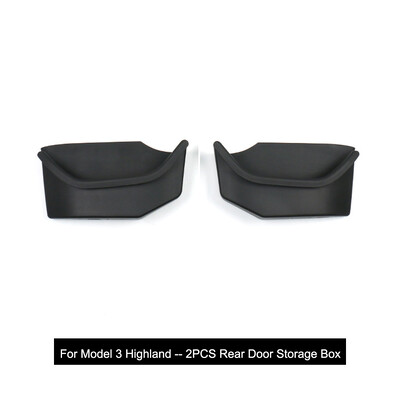 Tesla Model 3 Highalnd 2023-2024 Ajtó tárolódobozhoz Ajtó Szőnyeg Ajtó Szőnyeg oldalsó TPE szőnyegekhez Vízálló gumi teljes burkolat