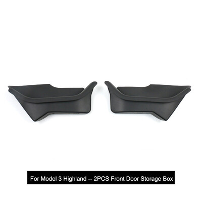 Tesla Model 3 Highalnd 2023-2024 Ajtó tárolódobozhoz Ajtó Szőnyeg Ajtó Szőnyeg oldalsó TPE szőnyegekhez Vízálló gumi teljes burkolat