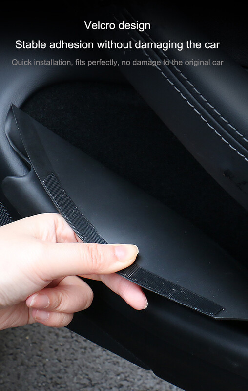 Tesla Model 3 Highalnd 2023-2024 Ajtó tárolódobozhoz Ajtó Szőnyeg Ajtó Szőnyeg oldalsó TPE szőnyegekhez Vízálló gumi teljes burkolat