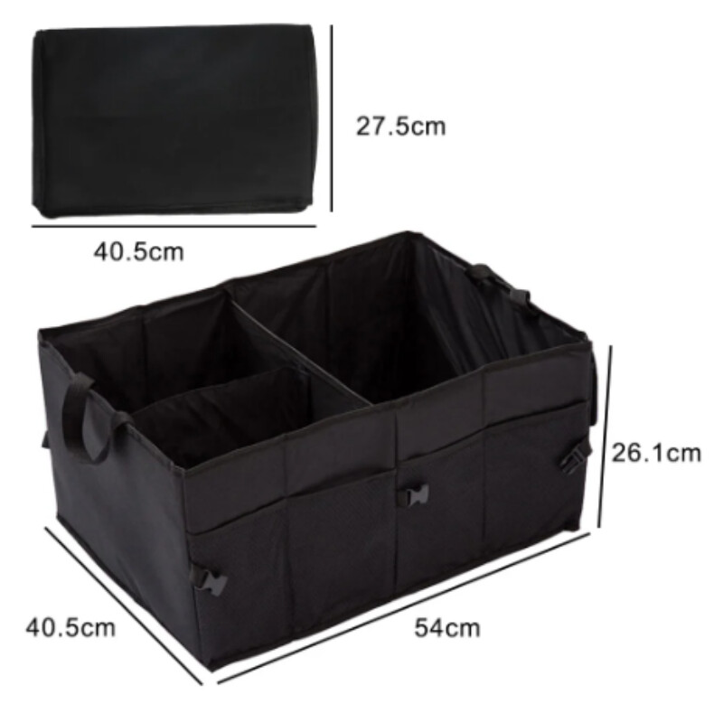 Lielas ietilpības saliekama automašīnas glabāšanas kaste Bagāžnieka bagāžas nodalījuma remonta instrumenti Turētājs Auto organizators Automobiļu piederumi Universāls