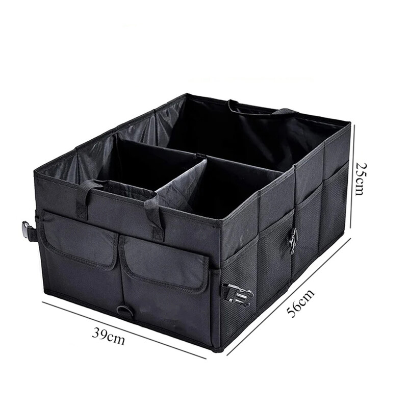 Nagy kapacitású autós tárolódoboz Csomagtartó rendszerező Környezetbarát szuper összecsukható rakománytároló eszköz autós teherautó dobozok