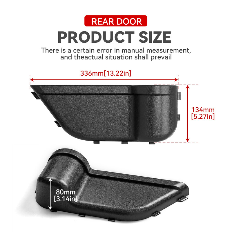 Első hátsó ajtó tárolódoboz tálca Jeep Wrangler JL JLU 4XE Rubicon Sports Gladiator JT 2018-2023 Raktározási Takarító Tartozékokhoz