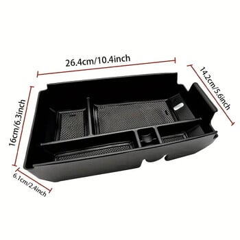 Car Central Armrest Storage Box Secondary Storage Center Console Organizer For Bronco Sport 2021 2022 2023/Ford Escape 2020-2023