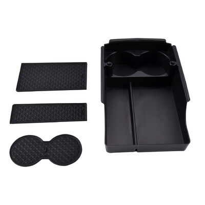 Pentru Tesla Model S Model X Accesorii Consola centrală Organizator tavă ABS Cotieră centrală Cutie de depozitare inferioară органайзер 자동차용품