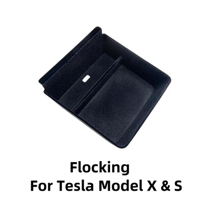 Δίσκος οργάνωσης κεντρικής κονσόλας για Tesla Model S/X καρό, κατάλληλος για Model S/X 2021-2024 Υποβραχιόνιο Κεντρική κονσόλα αποθήκευσης μεγάλης εμβέλειας