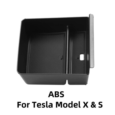 Δίσκος οργάνωσης κεντρικής κονσόλας για Tesla Model S/X καρό, κατάλληλος για Model S/X 2021-2024 Υποβραχιόνιο Κεντρική κονσόλα αποθήκευσης μεγάλης εμβέλειας