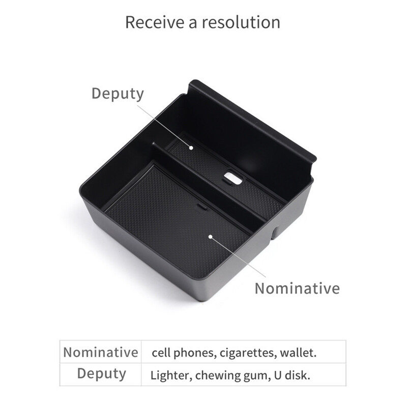 Tavă organizatoare pentru consola centrală pentru Tesla Model S Model X Plaid/Long Range 2022 Cutie de depozitare pentru cotiera centrală