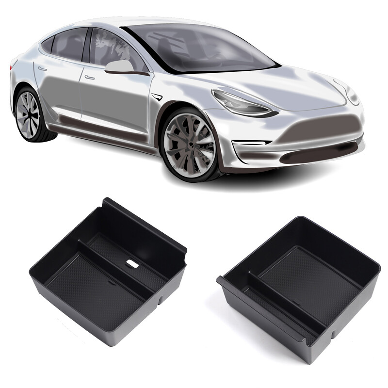 Tavă organizatoare pentru consola centrală pentru Tesla Model S Model X Plaid/Long Range 2022 Cutie de depozitare pentru cotiera centrală