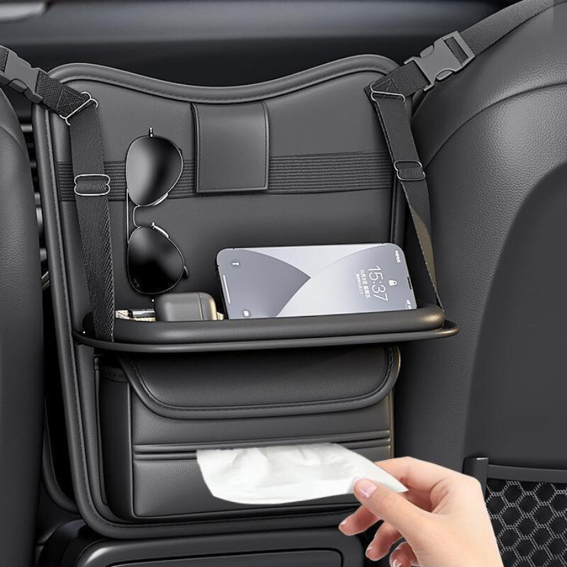 Scaun mașină spate geantă de depozitare față spate scaun auto mijloc organizator masă multifuncțională tavă mașină băuturi alimente Suport telefon