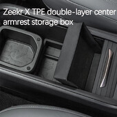 Zeekr X konteineri hoiuruum Double Box Auto salongi TPE seadistus käetoes Box Käetoe hoiukast