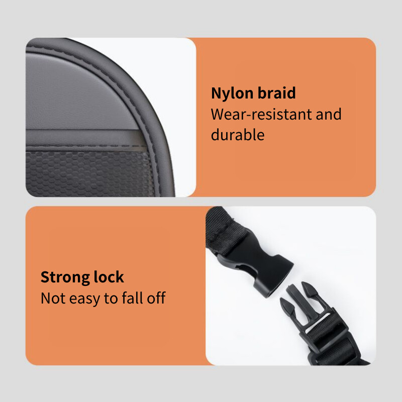 Autósülés háttámla Tárolótáska Auto fejtámla akasztós táska Pu bőr tárolórekesz papírzsebkendőhöz telefon ételtartó