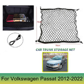 Plasa de portbagaj pentru Volkswagen Passat NMS 2015 2014 2013 2012-2022 4 cârlige mașină spate plasă de depozitare pentru bagaje plasă accesorii elastice