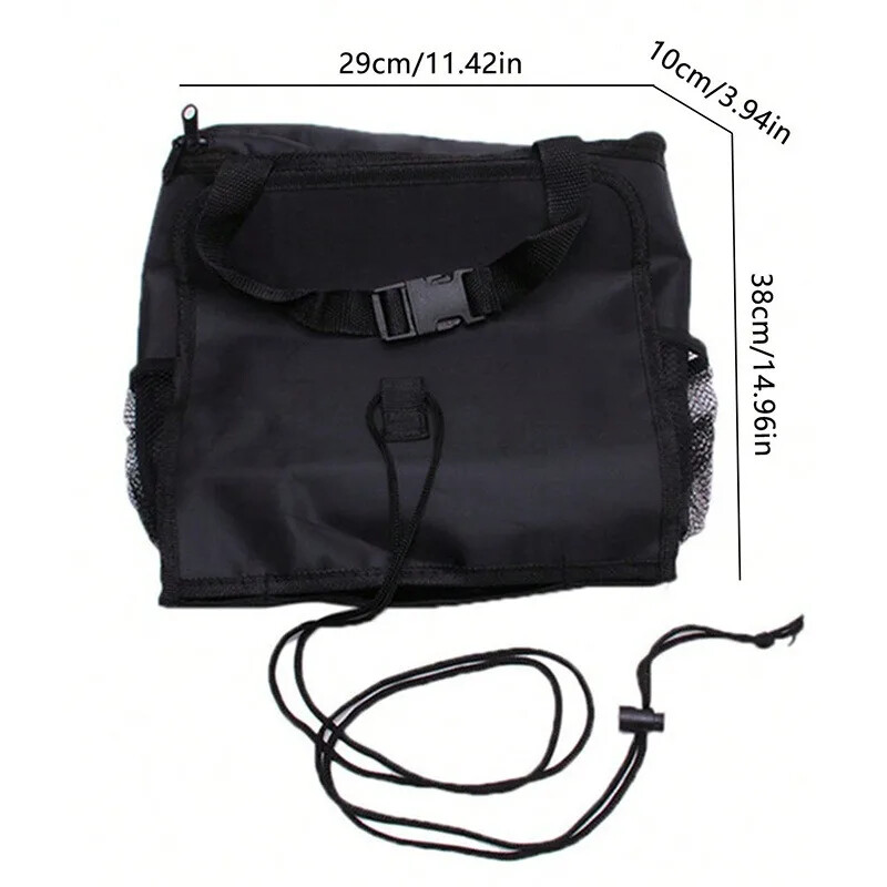 Πλάτη αυτοκινήτου με πολλές τσέπες παγοκύστη Κρεμαστός οργανωτής συλλέκτης αποθήκευσης κουτί αυτοκινήτου Εσωτερικά αξεσουάρ αυτοκινήτου Μαύρο στοιβασία Τακτοποίηση