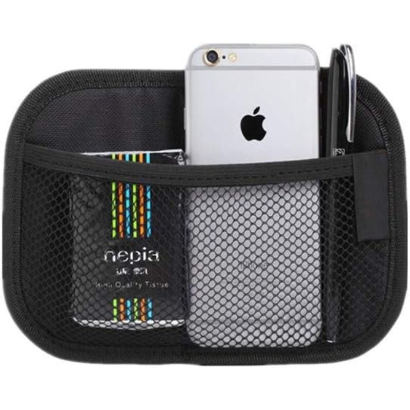 Automašīnas sēdekļa tīkla kabatas turētājs, universāla pašlīmējoša glabāšanas kabata tālruņa somiņai, kartes atslēgas automašīnas sēdekļa aizmugures sānu durvju organizators