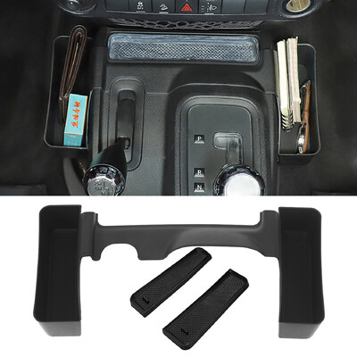 Autó Sebességváltó oldalsó tárolódoboz Raktározás Rendezés Szervező konténer tok Jeep Wrangler JK 2011-2017 belső kiegészítőkhöz