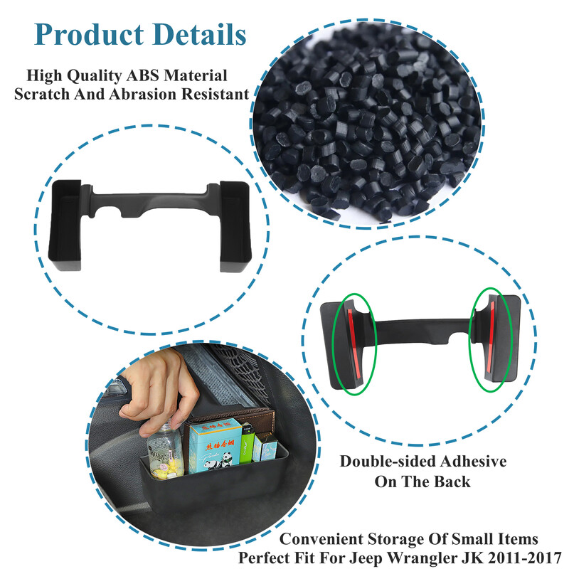Autó Sebességváltó oldalsó tárolódoboz Raktározás Rendezés Szervező konténer tok Jeep Wrangler JK 2011-2017 belső kiegészítőkhöz