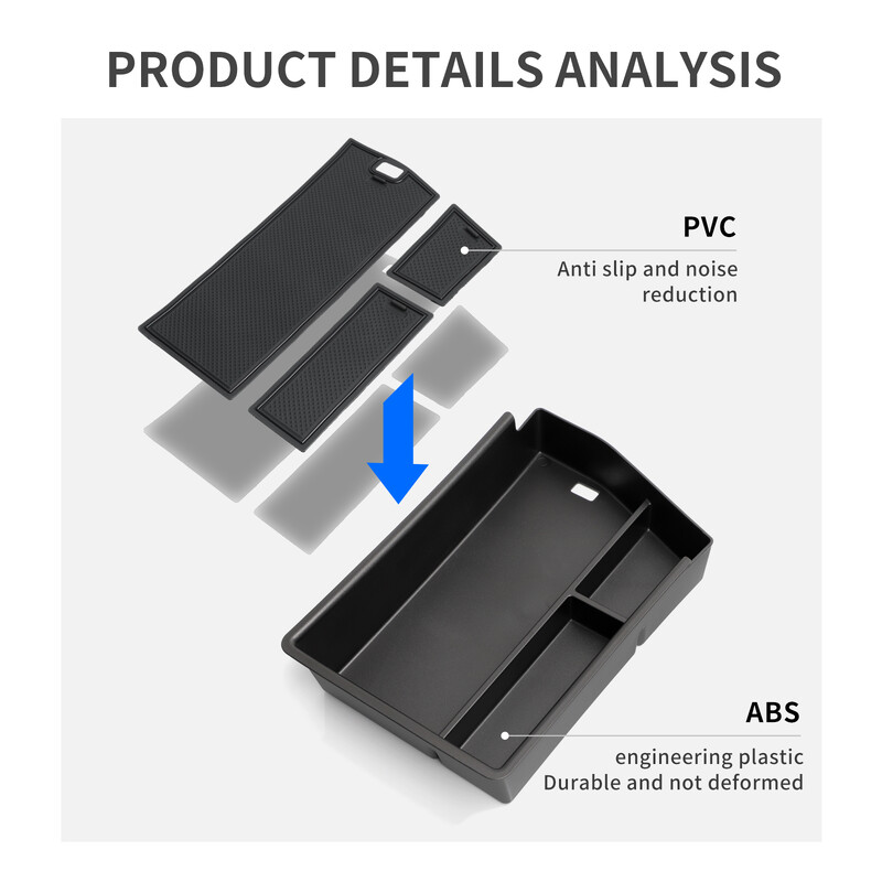 για Hyundai Sonata 2024 N-line Κεντρική κονσόλα Υποβραχιόνιο Κουτί αποθήκευσης Δίσκος Αριστερό τιμόνι Ατζέντα Αξεσουάρ Τακτοποίηση