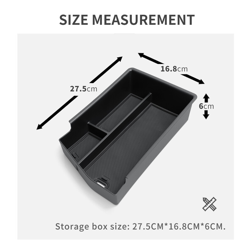για Hyundai Sonata 2024 N-line Κεντρική κονσόλα Υποβραχιόνιο Κουτί αποθήκευσης Δίσκος Αριστερό τιμόνι Ατζέντα Αξεσουάρ Τακτοποίηση