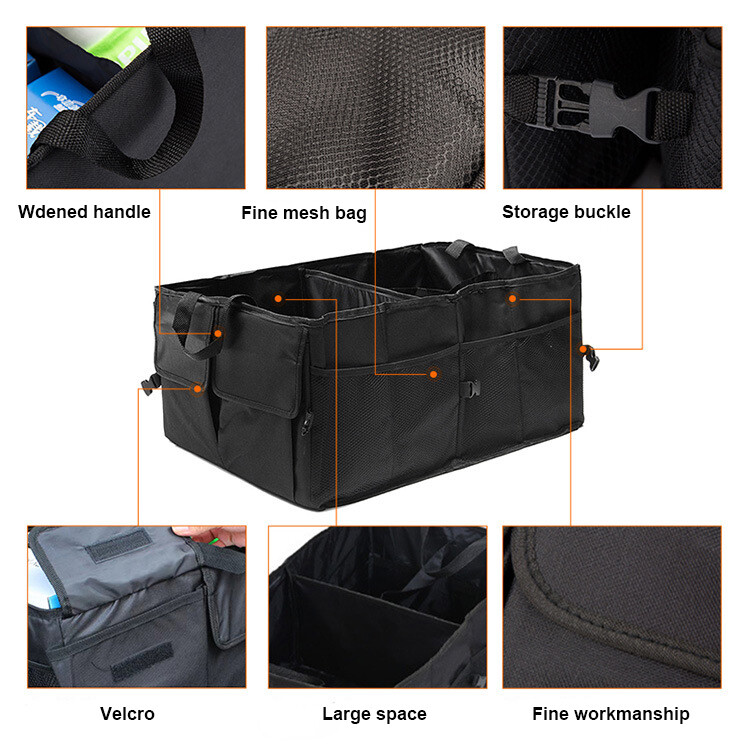 Car Trunk Organizer Φιλικό προς το περιβάλλον Super Strong & Durable πτυσσόμενο κιβώτιο αποθήκευσης φορτίου για αυτοκίνητα φορτηγά SUV Trunk Box