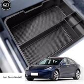 Tesla Model 3 2017 2018 2019 2020 autóhoz, központi kartámasz tárolódobozhoz, központi konzolhoz, rendezőtokhoz, autó belső kiegészítői