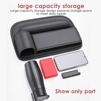 Car Seat Gap Organizer Κονσόλα πολλαπλών λειτουργιών Crevice Storage Box για πλήρωση κενού καθισμάτων αυτοκινήτου με εσωτερικό αξεσουάρ ποτηροθήκης