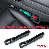 2 DB Tesla Model Y Model 3 2017-2024 középkonzol rendszerező tálca ülés oldalsó tárolódobozzal telefontartó napszemüvegekhez