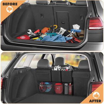 Auto Storage Organizer Car Trunk Bag τσάντα Universal Μεγάλης χωρητικότητας Πίσω Κάθισμα Αποθήκευση Τσάντα Cargo Holder Pocket Organizers Universal