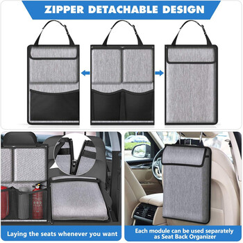 Auto Storage Organizer Car Trunk Bag τσάντα Universal Μεγάλης χωρητικότητας Πίσω Κάθισμα Αποθήκευση Τσάντα Cargo Holder Pocket Organizers Universal