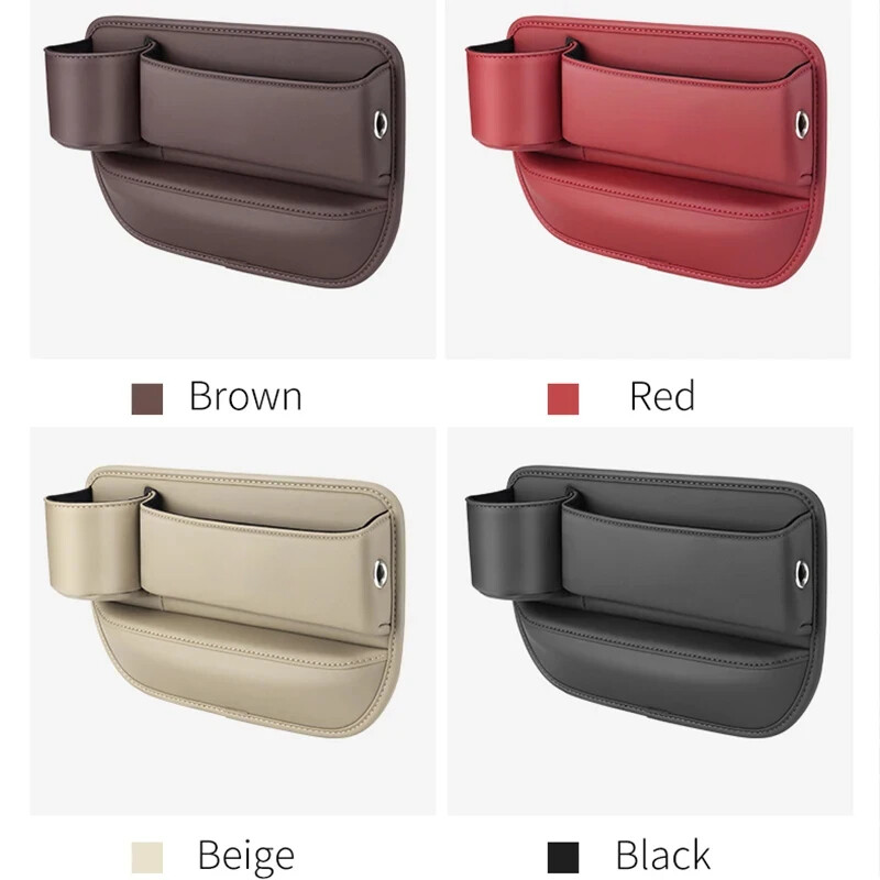 Κάθισμα αυτοκινήτου Gap Storage Box Multifunction Car Interior Crevice Organizer Auto Seat Κεντρικό Έλεγχο αποθήκευσης Τσάντα με ποτηροθήκη