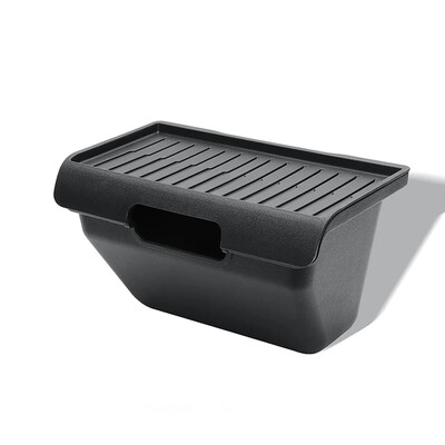 Organizator pentru consola centrală din spate pentru Tesla Model Y Cutie de depozitare pentru bancheta din spate TPE cu capac anti-alunecare Accesorii pentru coșul de mijloc spate