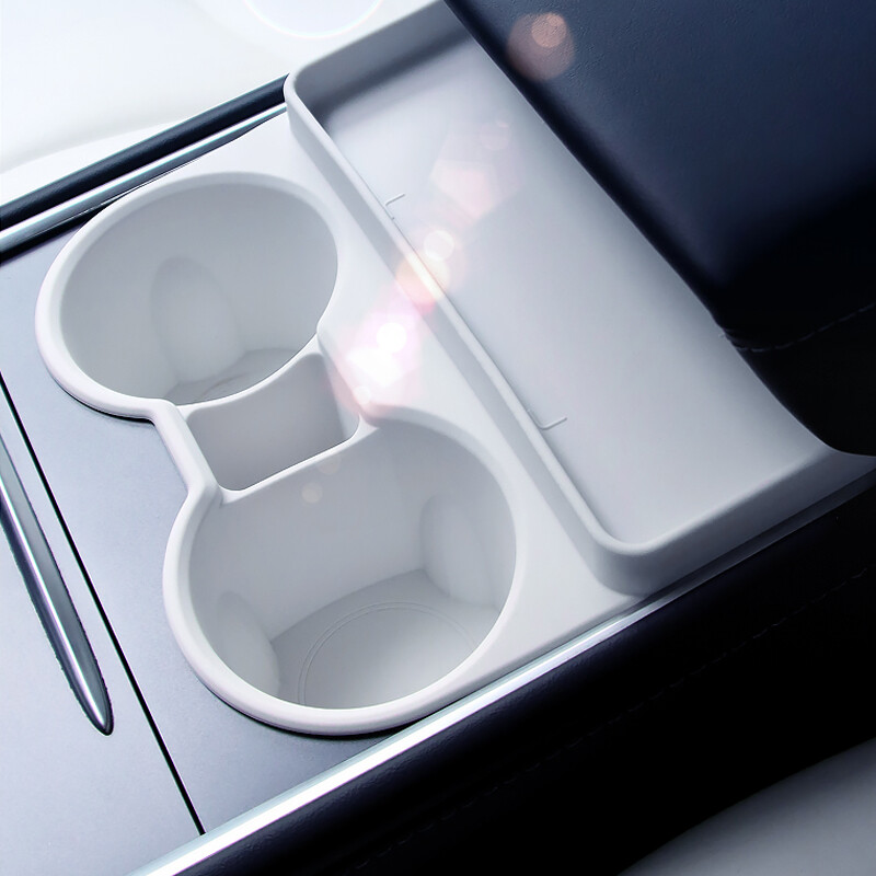 pentru Tesla Model Y suport pentru pahare consola centrală limitator de pahare din silicon, suport pentru pahare pentru compartimentul de depozitare pentru consola centrală