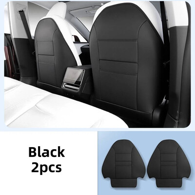 Tesla Model 3 Highland 2024 PU bőr ülés háttámla rúgásvédők Hátsó szőnyegek szervező zseb vízálló karcálló