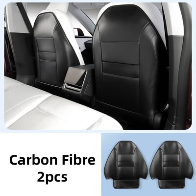 Tesla Model 3 Highland 2024 PU bőr ülés háttámla rúgásvédők Hátsó szőnyegek szervező zseb vízálló karcálló