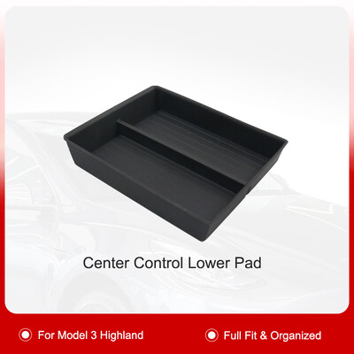 Pentru Tesla Model 3 Highland 2024 Carcasă organizată de depozitare pentru consola centrală Cutie de depozitare pentru cotieră Covoraș anti-alunecare superioară și inferioară din silicon