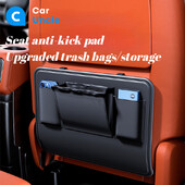 2024 Noul scaun de mașină din spate Tampă de depozitare anti-lovitură Geanta de gunoi modernizată Cutie de depozitare din piele de înaltă calitate, convenabilă și universală