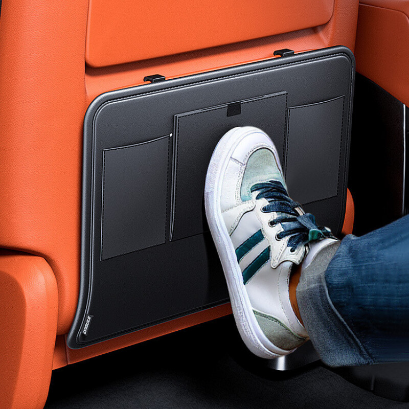 2024 Noul scaun de mașină din spate Tampă de depozitare anti-lovitură Geanta de gunoi modernizată Cutie de depozitare din piele de înaltă calitate, convenabilă și universală