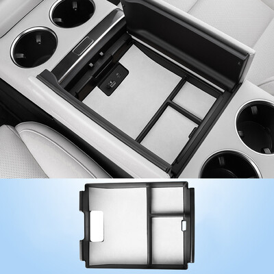 Pentru Lixiang L9 L8 Cutie de depozitare cotiera auto Styling Consolă Centrală Organizator Container Tavă pentru monede Covoraș din piele intoarsa Interior pentru Li L8 L9