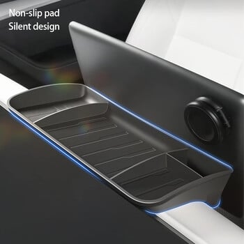 Car Convenient Organizers Box Αντιολισθητική κεντρική κονσόλα Screen Tissue Κρυφό ETC Storage Box Αξεσουάρ για Tesla Model 3 Model Y