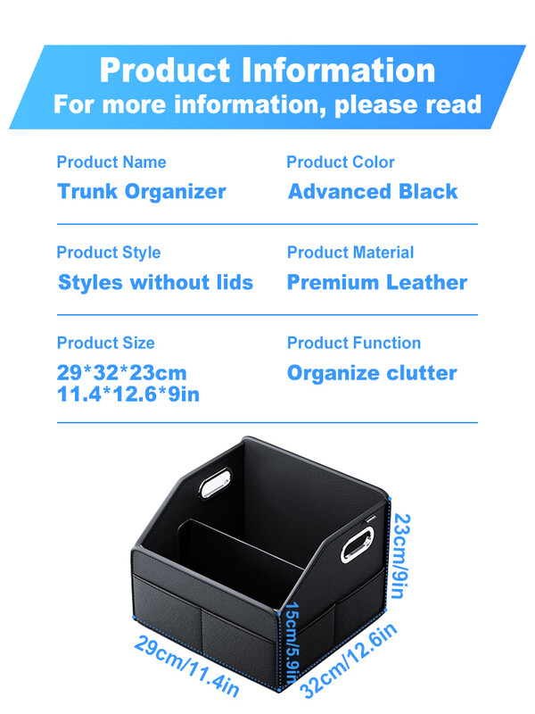 Cutie de depozitare portbagaj pentru mașină, instrument multifuncțional pentru containere, pungi de depozitare a alimentelor, cutie pentru portbagaj, pentru mașină universală