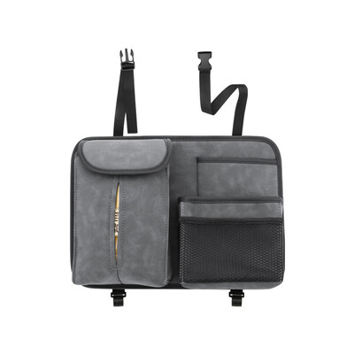 Organizator multifuncțional pentru spătar pentru scaunul auto, depozitare universală pentru spate pentru scaunul din spate, cu cârlig, sertar din piele de căprioară, accesorii pentru cutie de șervețele