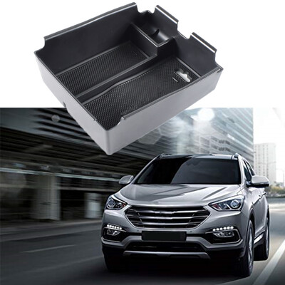 Pentru Hyundai Santa Fe ix45 2013-2017 2018Center Console Organizator Cotieră Cutie de depozitare Suport telefon Tavă Container Accesorii auto