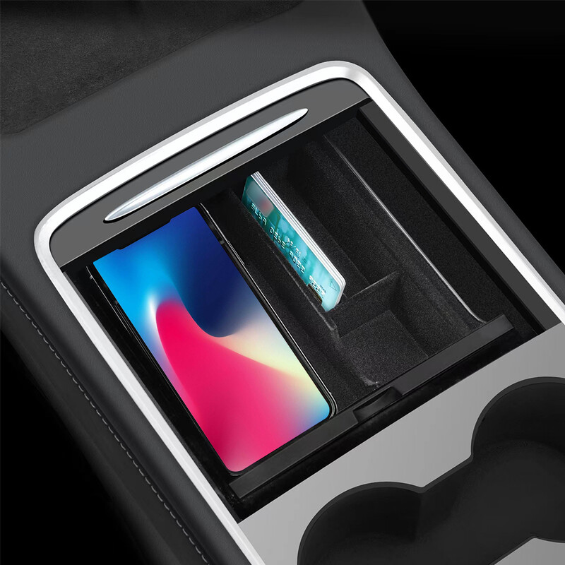 Tăvi pentru consola centrală pentru Tesla Model 3 Y Highland Accesorii pentru organizator Sub scaun Cutie de depozitare Cotieră Pubele ascunse Suport pentru pahare