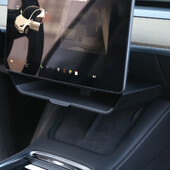 Κουτί αποθήκευσης οθόνης για Tesla Model 3 Y Δίσκος οργάνωσης κεντρικής κονσόλας κάτω από το κουτί αποθήκευσης οθόνης Θήκη ιστού Ατζέντα πίνακα οργάνων