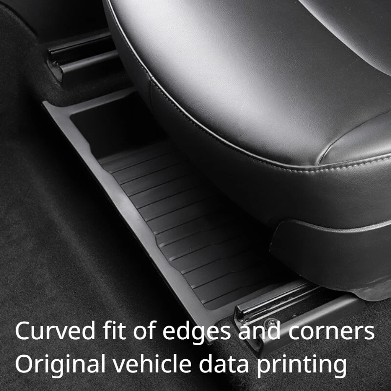 Κουτί αποθήκευσης κάτω από τη θέση για Tesla Model X 2018-2023 Συρτάρι αυτοκινήτου TPE Κρυφό συρτάρι Τύπος αποθήκευσης Organizer Αξεσουάρ εσωτερικού αυτοκινήτου