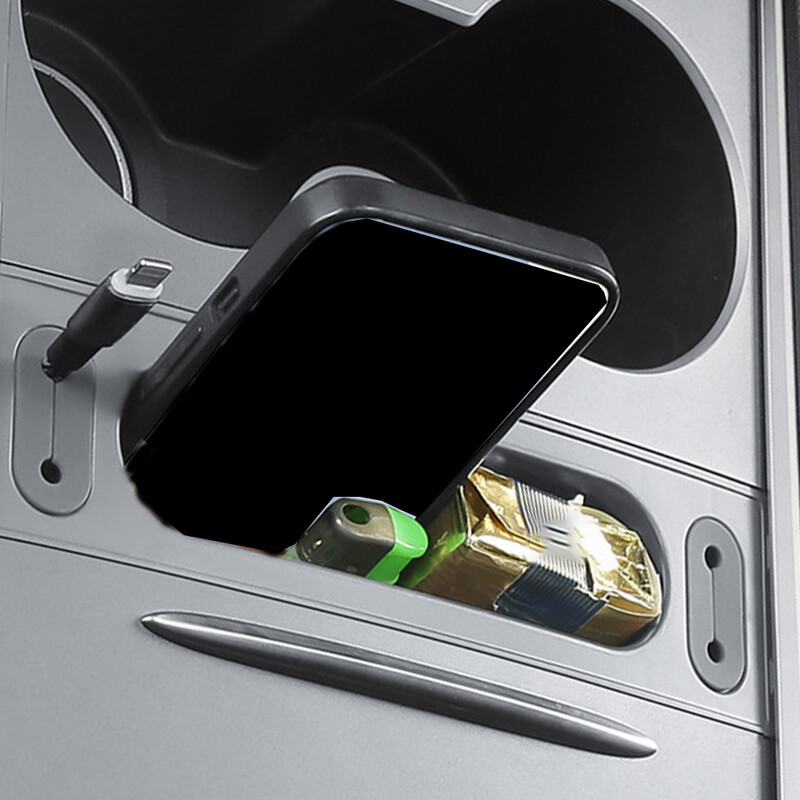 Cutie de depozitare cotiera pentru consola centrală auto, cheie, organizator de cabluri de încărcare a telefonului pentru Tesla Model 3 Model Y 2017-2023 Accesorii