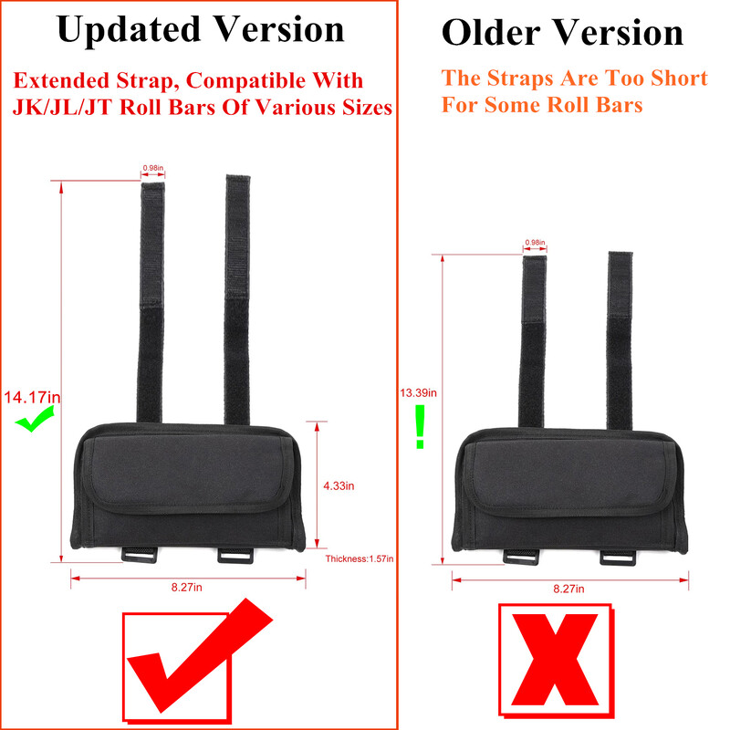 Suport pentru ochelari de soare Wrangler Roll Bar pentru Jeep Wrangler Stowing Tidying Fit JL JK JT TJ Sports Sahara Rubicon Unlimited 2007-2024