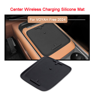 Pentru VOYAH Free 2024 ABS cu control central cotieră cutie de depozitare telefon mobil încărcare fără fir covoraș din silicon modificare interioară