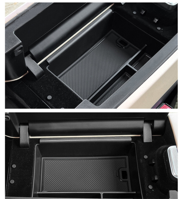 Pentru VOYAH Free 2024 ABS cu control central cotieră cutie de depozitare telefon mobil încărcare fără fir covoraș din silicon modificare interioară