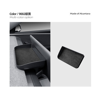 Για Tesla New Model 3+ Highland 2024 Instrument Board Storage Box Alcantara Suede Dashboard πίσω από την οθόνη Διακόσμηση κουτιού αποθήκευσης